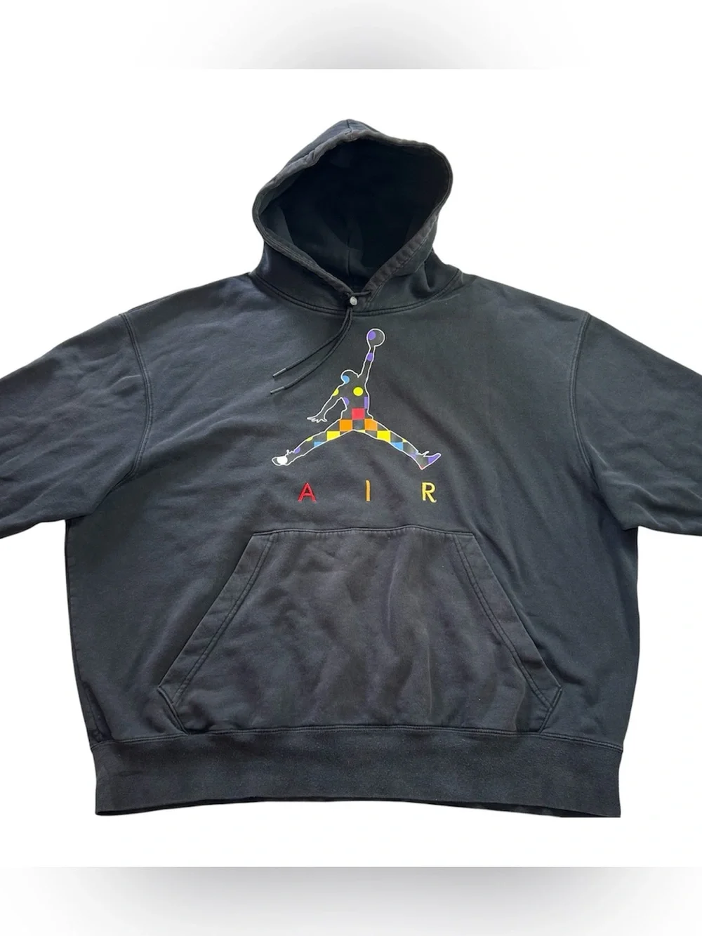 Jordan AJ3 Men's Graphic Fleece Pullover Hoodie Black Jumpman Size 3XL DD5244